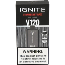 Vaper Descartável Ignite V120 Strawberry Razz 12000 Puffs