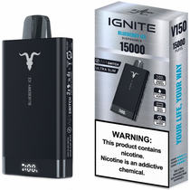 Vaper Descartável Ignite V150 Blueberry Ice 15000 Puffs foto principal