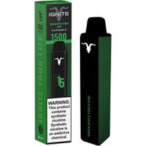 Vaper Descartável Ignite V15 Green Apple Peach Kiwi 1500 Puffs