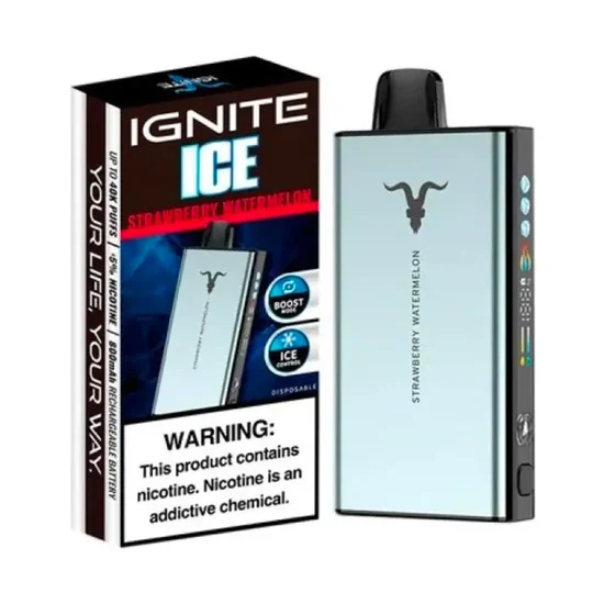 Vaper Descartável Ignite V400 Ice Strawberry Watermelon 40000 Puffs
