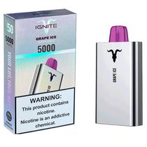 Vaper Descartável Ignite V50 Grape Ice 5000 Puffs foto principal