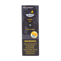 Vaper Descartável Microvapor Tiger Mini Crazy Mango 1000 Puffs