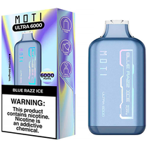 Vaper Descartável Moti Ultra Blue Razz Ice 6000 Puffs