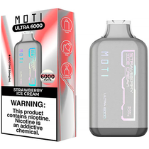 Vaper Descartável Moti Ultra Strawberry Ice Cream 6000 Puffs foto principal