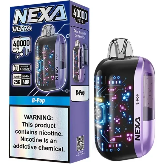 Vaper Descartável Nexa Ultra B-Pop 40000 Puffs