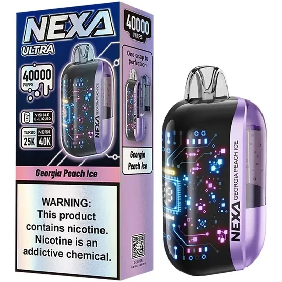 Vaper Descartável Nexa Ultra Georgia Peach Ice 40000 Puffs