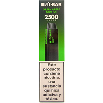 Vaper Descartável Nikbar Green Apple Kiwi Ice 2500 Puffs