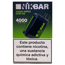 Vaper Descartável Nikbar Green Apple Kiwi Ice 4000 Puffs foto principal