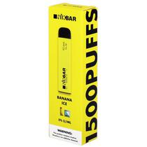 Vaper Descartável Nikbar Mini Banana Ice 1500 Puffs