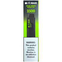 Vaper Descartável Nikbar Sour Green Apple Ice 2500 Puffs foto principal