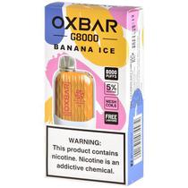 Vaper Descartável Oxbar G8000 Banana Ice 8000 Puffs