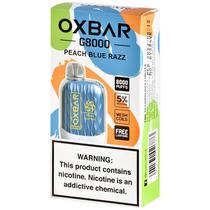 Vaper Descartável Oxbar G8000 Peach Blue Razz 8000 Puffs