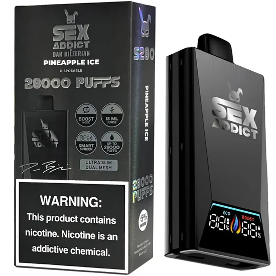Vaper Descartável Sex Addict S280 Pineapple Ice 28000 Puffs