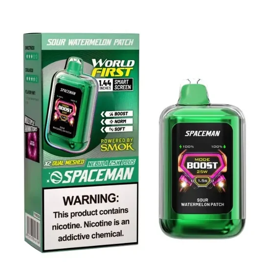 Vaper Descartável Smok Spaceman 25K Plus Sour Watermelon Patch 25000 Puffs foto principal