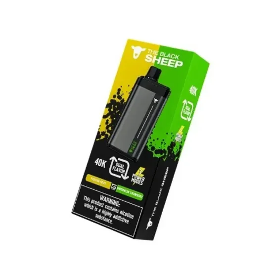 Vaper Descartável The Black Sheep 40K Passion Fruit + Watermelon Strawberry 40000 Puffs