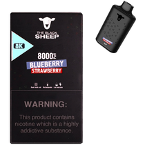 Vaper Descartável The Black Sheep 8K Blueberry Strawberry 8000 Puffs