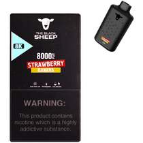 Vaper Descartável The Black Sheep 8K Strawberry Banana 8000 Puffs