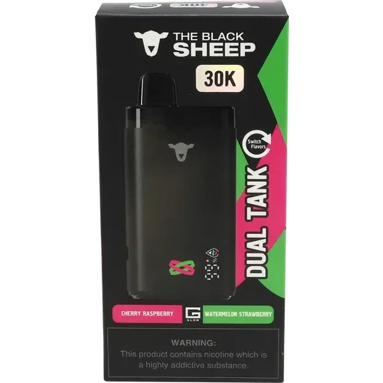 Vaper Descartable The Black Sheep Cherry Raspberry + Watermelon Strawberry 30000 Puffs