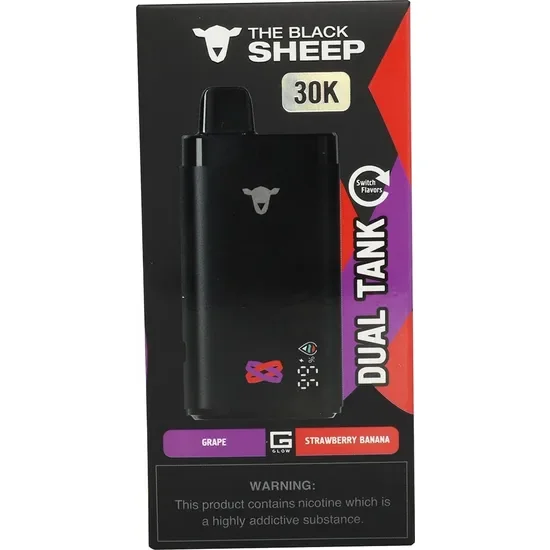 Vaper Descartable The Black Sheep Grape + Strawberry Banana 30000 Puffs