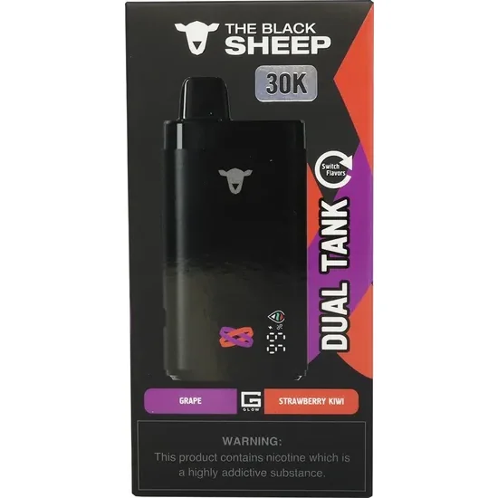 Vaper Descartable The Black Sheep Grape + Strawberry Kiwi 30000 Puffs