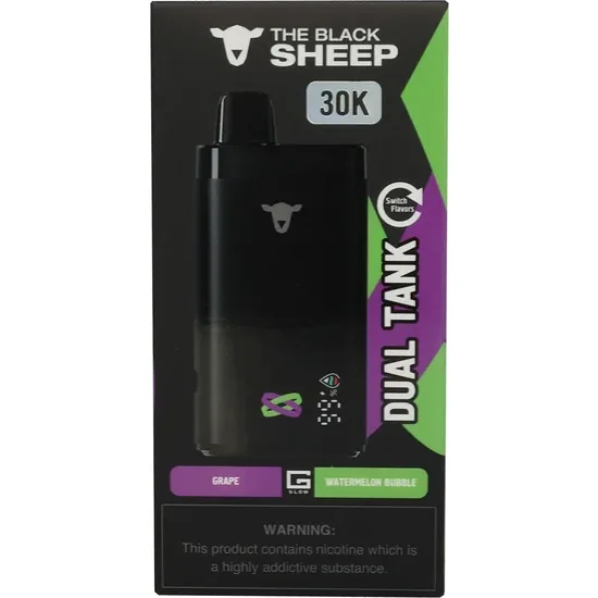 Vaper Descartable The Black Sheep Grape + Watermelon Bubble 30000 Puffs