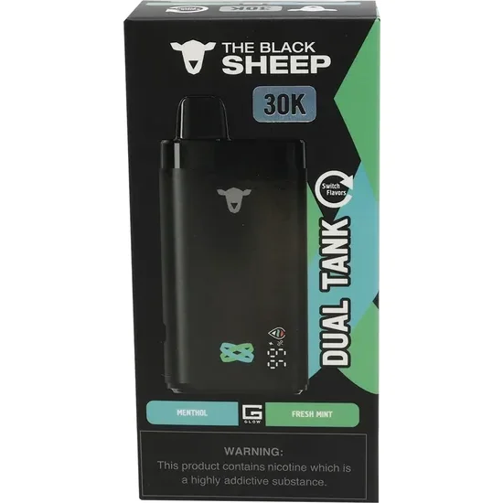 Vaper Descartable The Black Sheep Menthol + Fresh Mint 30000 Puffs