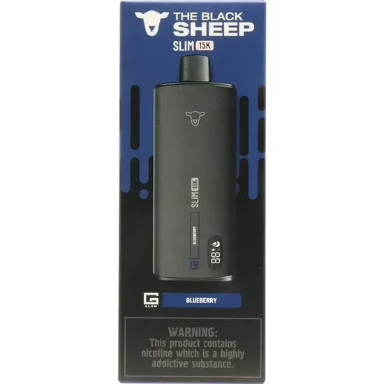 Vaper Descartável The Black Sheep Slim 15K Blueberry 15000 Puffs
