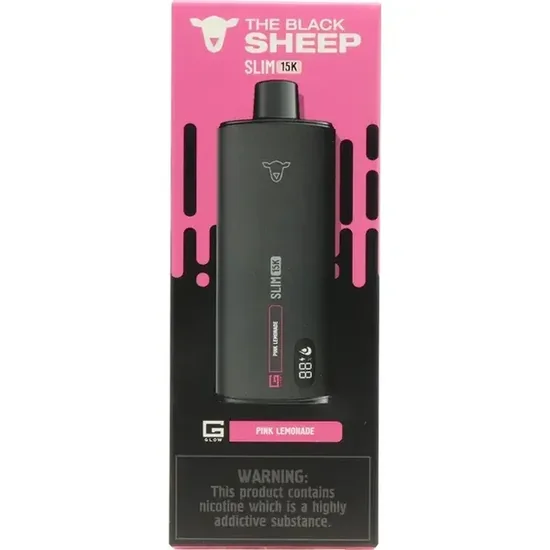 Vaper Descartável The Black Sheep Slim 15K Pink Lemonade 15000 Puffs