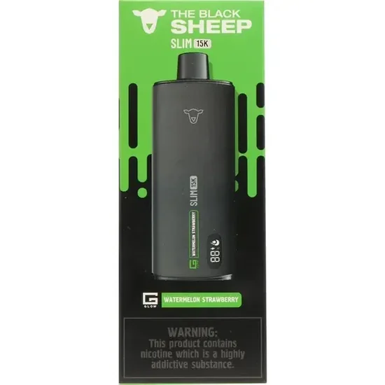 Vaper Descartável The Black Sheep Slim 15K Watermelon Strawberry 15000 Puffs