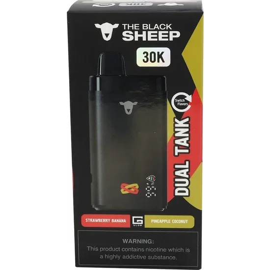 Vaper Descartável The Black Sheep Strawberry Banana + Pineapple Coconut 30000 Puffs