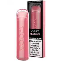 Vaper Descartável Voom Iris Mini Peach Ice 600 Puffs