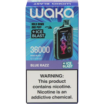 Vaper Descartável Waka Blast Blue Razz 36000 Puffs