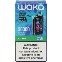 Vaper Descartável Waka Blast Icy Mint 36000 Puffs foto principal