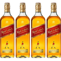 Whisky Johnnie Walker Red Label Pack 4x 1 Litro