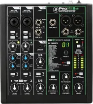 Mesa de Som Mackie Mixer PROFX6V3 de 6 Canais - Bivolt