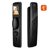 Fechadura Digital S922MAX Wifi Tuya/Cartão/Chave Preto