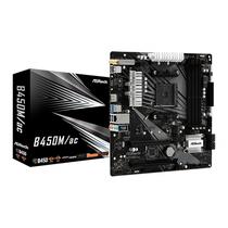 Placa Mãe AM4 Asrock B450M/Ac R2.0 Wi-Fi