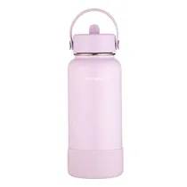 Garrafa Térmica Terrano - 950ML - com Bico + 2 Canudos - Lilas