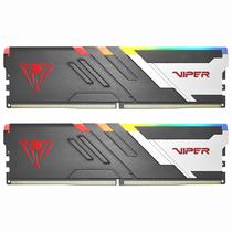 Memoria Ram Patriot Viper Venom DDR5 32GB (2X16GB) 6600MHZ RGB - Preto / Prata (PVVR532G660C34K)