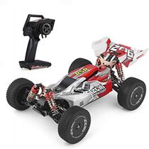 Carro Controle Wltoys Car 1/14 RC Buggy Driving 60KM Rojo-Verde 144001