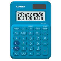 Calculadora Casio MS-7UC-Bu - 10 Digitos - Azul