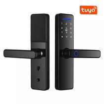 Fechadura Digital S811 Wifi Tuya/Cartao/Chave Preto