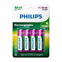 Pilas Philips Rec. R6B4RTU25/97 2500 AA c/4