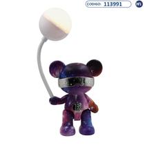 Lampada LED Infantil Urso Espacial 2306 - Galaxia - Recarregavel USB