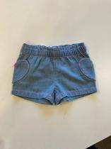 Chicco Fashion Short Jeans Femenino Tela +9M Azul