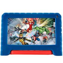 Tablet Multilaser Avengers NB602 Kids de 7" Wi-Fi 2MP 2/32GB/A11 + Capa - Azul/Vermelho