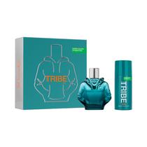 Kit Perfume Benetton Tribe Cool Edt 2 Piezas