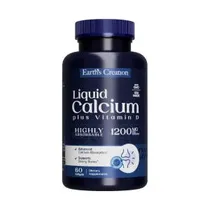 Cálcio 1200MG + Vitamina D3 Earth's Creation 60 Softgels