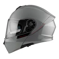 Capacete MT Helmets Genesis SV Solid A12 - Articulado - Tamanho M - com Óculos Interno - Glossy Gray