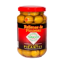 Aceitunas Tabasco Rellenas de Pimento Con Hueso 340G